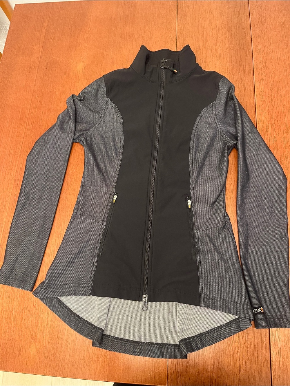 Kerrits Black and Gray Two-Tone Zip Front Riding Jacket - Picture 2 of 9